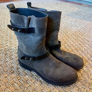Rag & Bone Moto II Suede Mid-Calf Boot